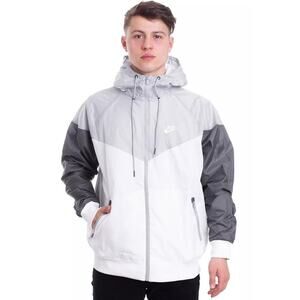 Nike Gray Windrunner Nylon Glanz Zip Up Windbreaker  technical Jacket Size S